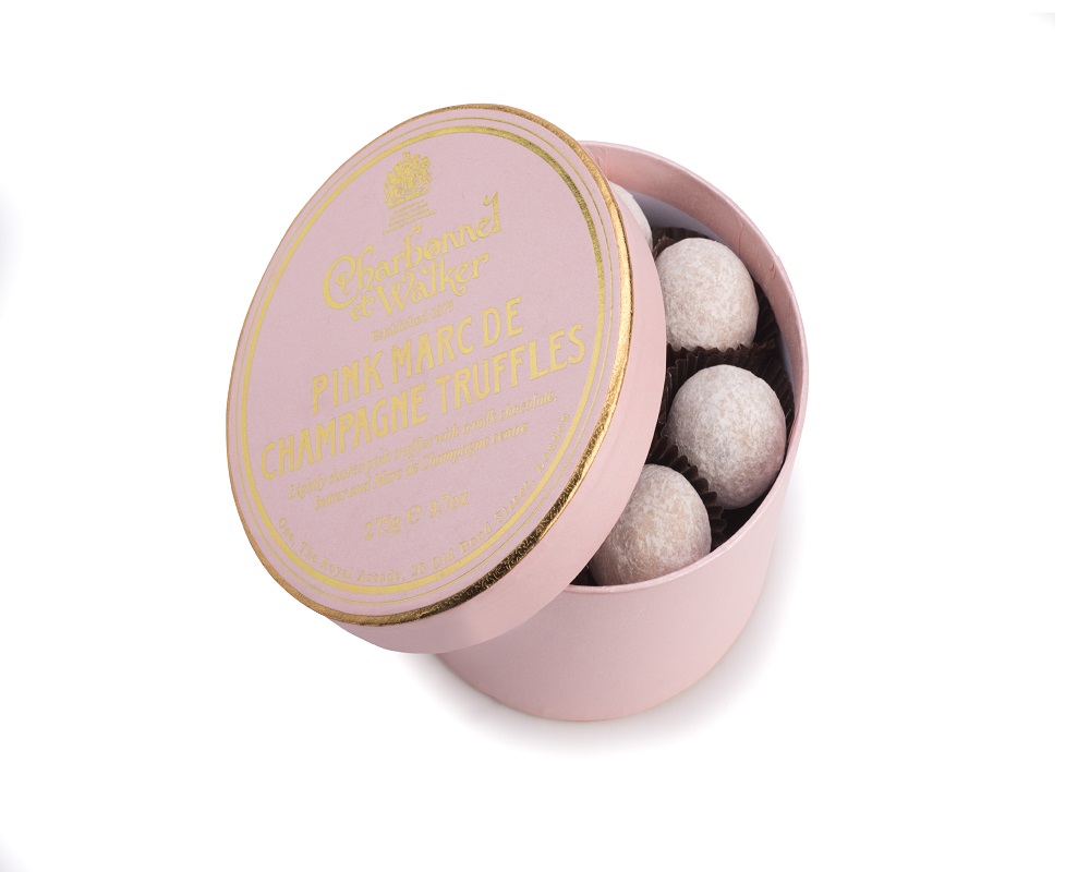 Pink Marc De Champagne Chocolate Truffles 275g Charbonnel Et Walker Britain S First Luxury Chocolatier Fine Chocolates And Truffles Established In 1875