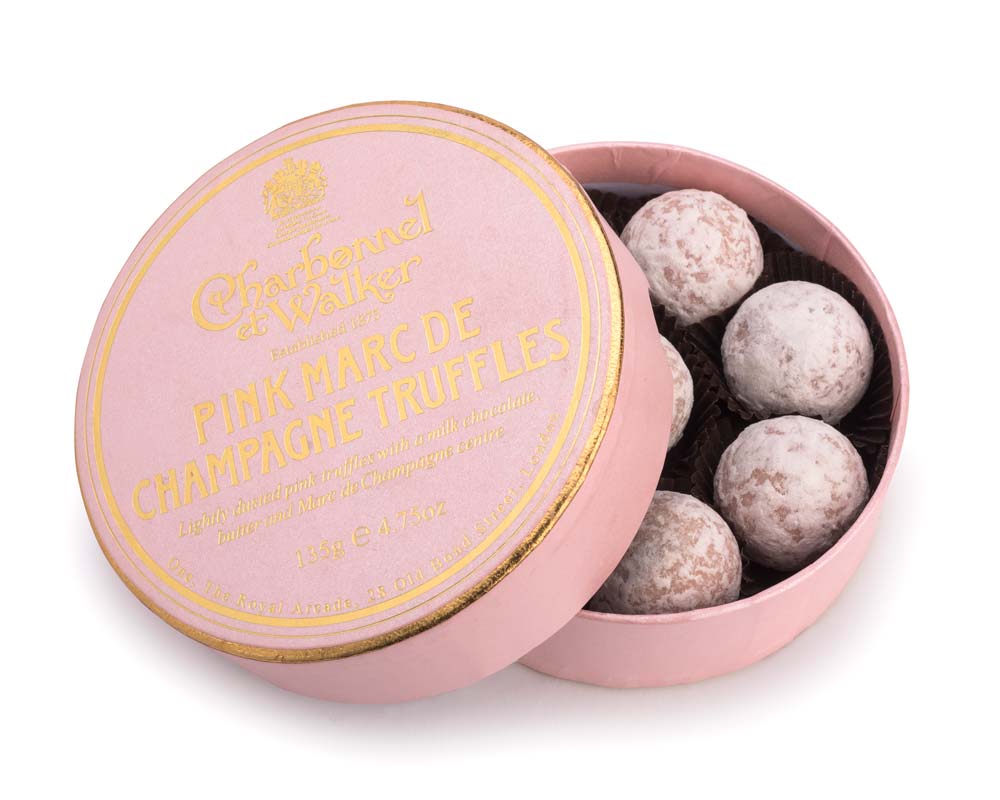 Pink Marc de Champagne Chocolate Truffles 135g