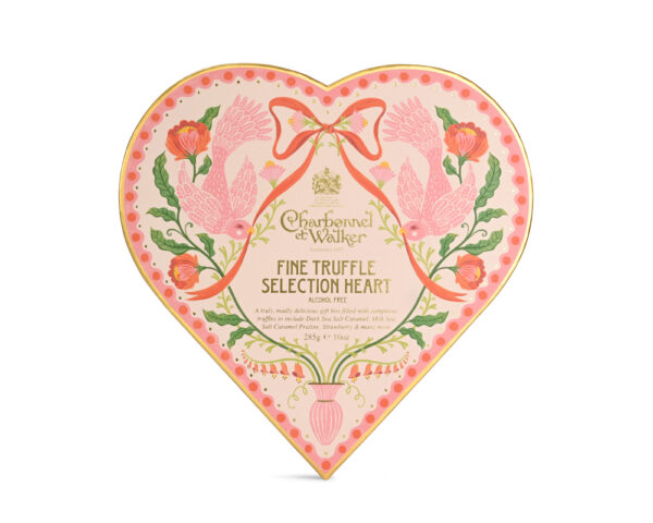 Valentines – Fine Truffle Selection Heart (without alcohol) - Image 2