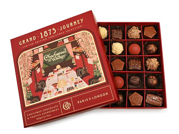 Grand 1875 Christmas Chocolate & Truffle Assortment - 25 Pieces
