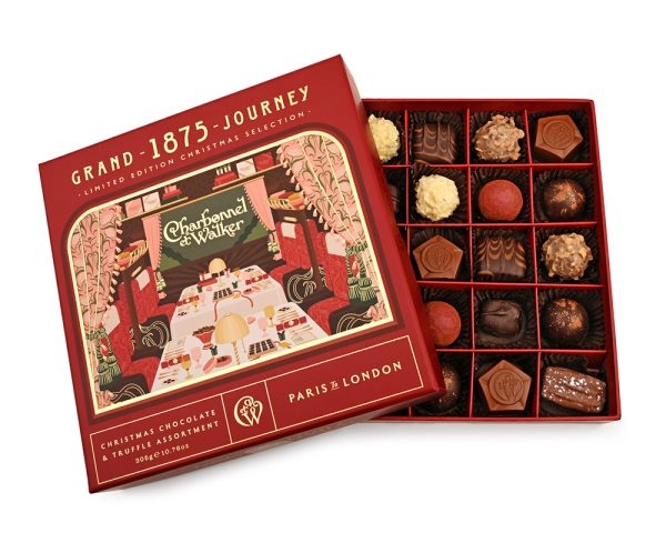 Grand 1875 Christmas Chocolate & Truffle Assortment - 25 Pieces