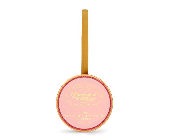 Pink Marc de Champagne Truffle Christmas Bauble - Image 2